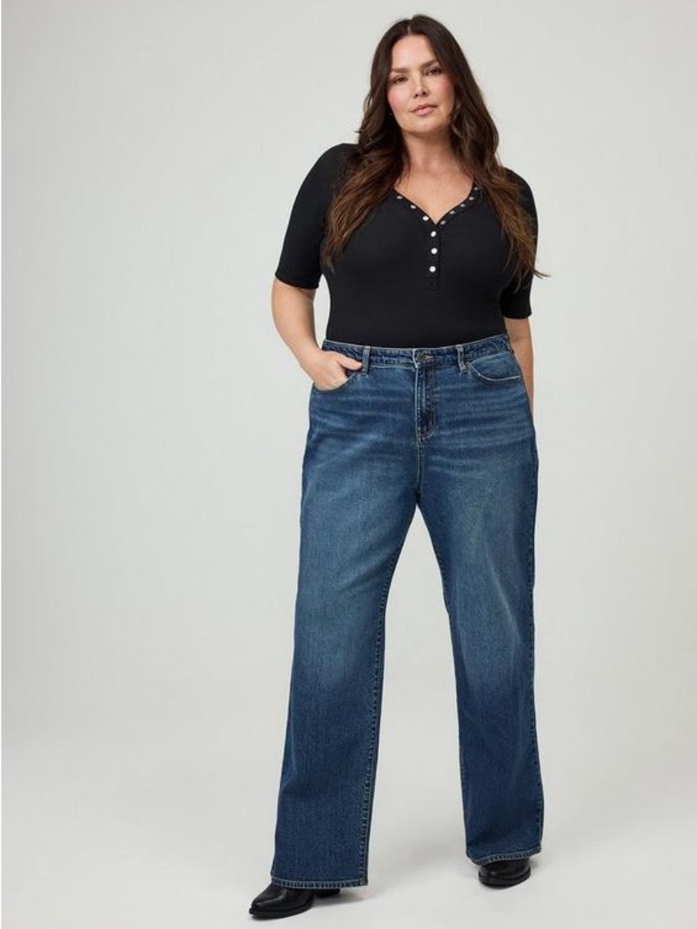NWT Torrid Baggy High-Rise Straight Jean - Picture 2 of 16